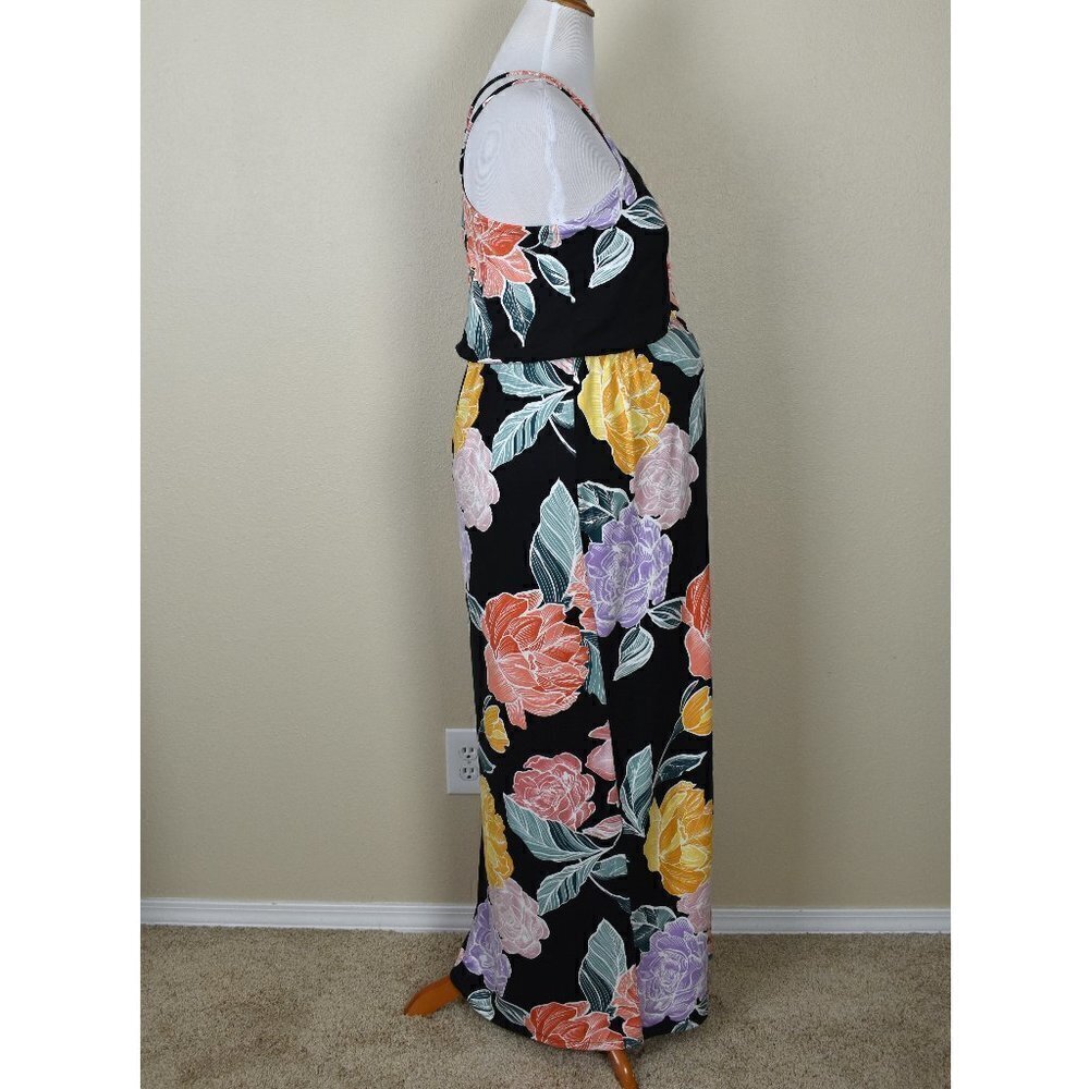 Full Moon Stitch Fix Wendilyn Maternity Floral Maxi Dress NEW L - Picture 5 of 7
